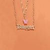 2 Piece Butterfly Lover Necklace 18K Gold Plated Necklace