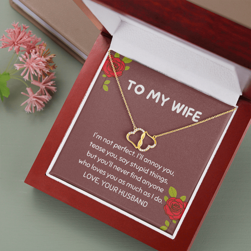 To My Wife Gold Necklace