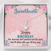 Sweetheart, Happy Birthday Alluring Necklace
